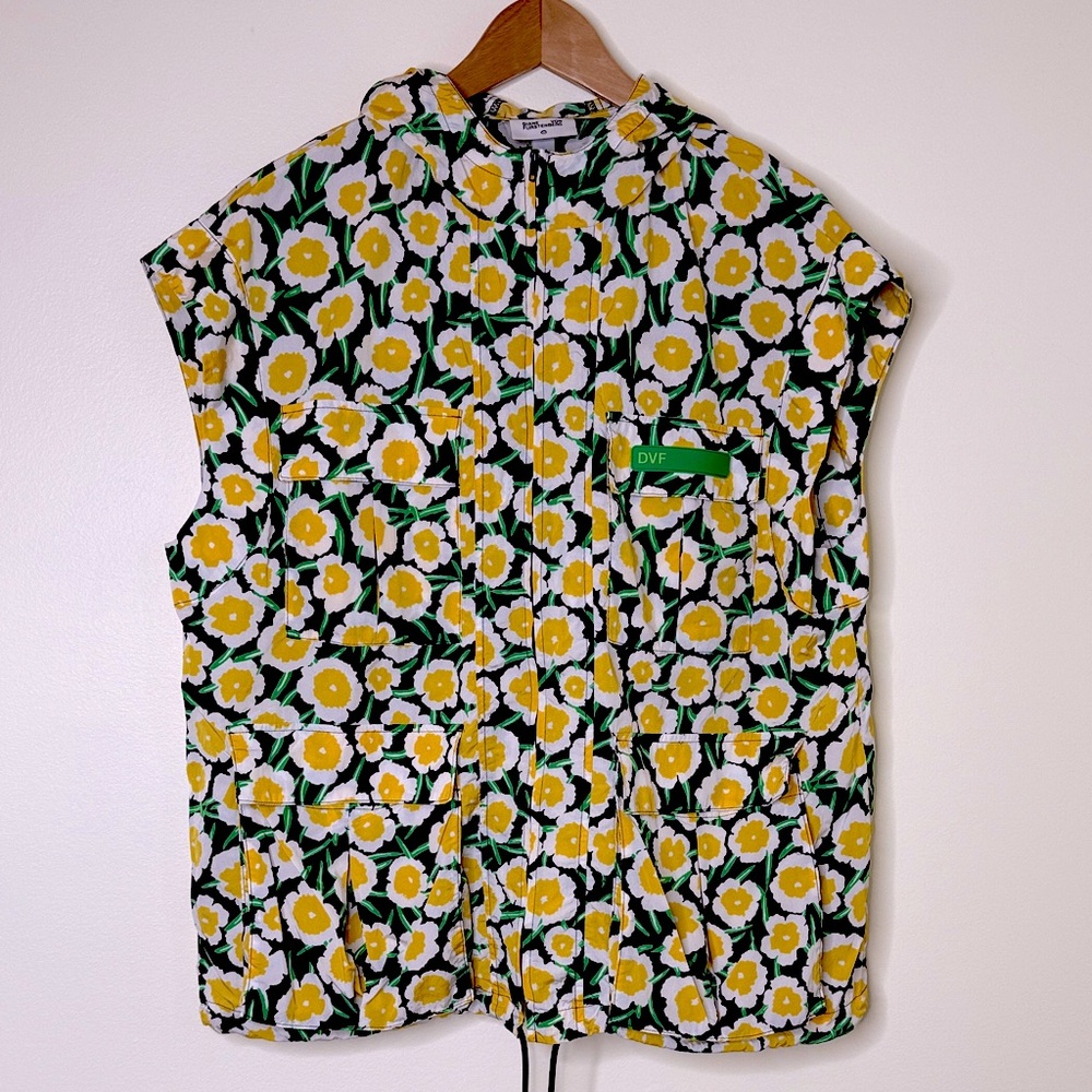 DIANE VON FURSTENBERG TARGET  Poppy Cap Sleeve Packable Vest - Picture 6 of 11